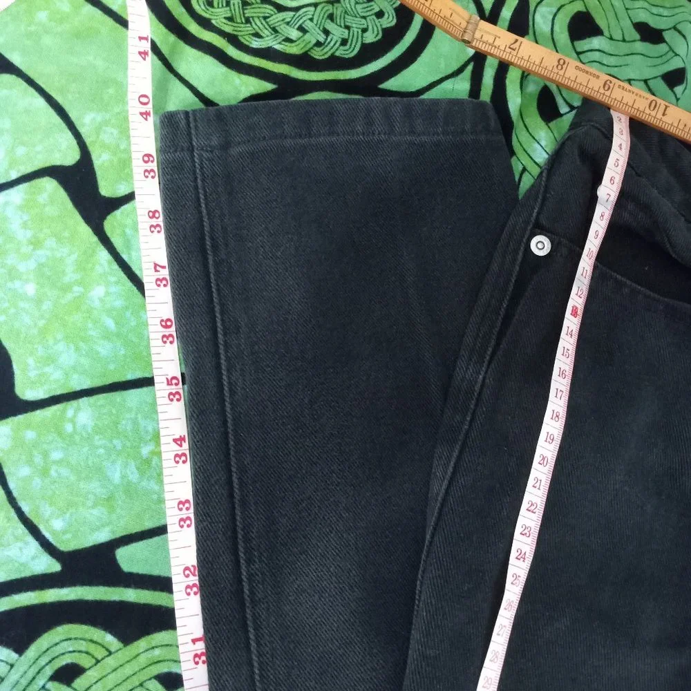 Vintage  DKNY Black Jeans Size 8 - Picture 7 of 12